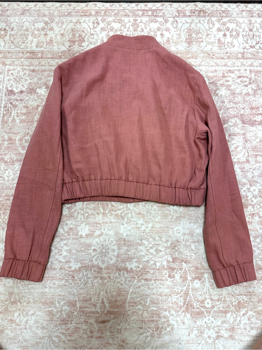NWT 🪷 PRIMARK Dusty Rose Cropped Cargo Jacket - Picture 8 of 13